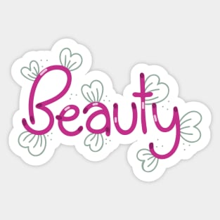 Beauty - Digitally Handwritten Creative Graphics GC-094 Sticker